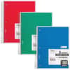 MEA05682 - 5-subject Spiral Notebook, 180 Sheets, Wire Bound, College Ruled Front Ruling, 7 1/2" x 10 1/2" Sheet Size, White Paper, Blue, Green, Red Cover, Divider, Compact, Subject, 1 Each