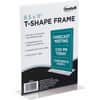 NUD38020Z - Freestanding T-shaped Sign Holder, 8.5" Width x 11" Height, Rectangular Shape, Double Sided, Self-standing, Photo, Signage, Notice, Plastic, 1 Each