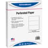PRB04120 - Pre-Perforated Paper for Invoices, Statements, Gift Certificates & More, Letter, 8 1/2" x 11", 20 lb Basis Weight, Sustainable Forestry Initiative (SFI), Perforated, White, 500 / Ream