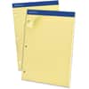 TOP20246 - Evidence Narrow Ruled Dual Pad, 100 Sheets, 15 lb Basis Weight, 8 1/2" x 11 3/4" Sheet Size, 11.75" Height x 8.5" Width x 0.4" Depth, Canary Paper