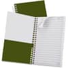 TOP20801 - Gold Fibre Personal Notebook, 100 Sheets, Wire Bound, 0.28" Ruled, 20 lb Basis Weight, 5" x 7" Sheet Size, White Paper, Classic Green Kraft Cover