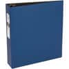 AVE03500 - Economy Binder, 2" Binder Capacity, Letter, 8 1/2" x 11" Sheet Size, 375 Sheet Capacity, 3 Ring, Fastener: Round Ring, Pocket: 2, Internal, Vinyl, Blue, Recycled, Non Locking Mechanism, 1 Each