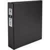 AVE03501 - Economy Binder, 2" Binder Capacity, Letter, 8 1/2" x 11" Sheet Size, 375 Sheet Capacity, 3 Ring, Fastener: Round Ring, Pocket: 2, Internal, Vinyl, Black, Non Locking Mechanism, 1 Each