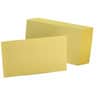 OXF7320CAN - Colored Blank Index Cards, 100 Sheets, Plain, 3" x 5" Sheet Size, Canary Paper, Durable, Recycled, 100 / Pack
