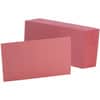 OXF7320CHE - Colored Blank Index Cards, 100 Sheets, Plain, 3" x 5" Sheet Size, Cherry Paper, Durable, 100 / Pack