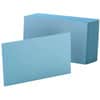 OXF7420BLU - Colored Blank Index Cards, 100 Sheets, Plain, 4" x 6" Sheet Size, Blue Paper, Durable, 100 / Pack