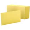 OXF7420CAN - Colored Blank Index Cards, 100 Sheets, Plain, 4" x 6" Sheet Size, Canary Paper, Durable, 100 / Pack