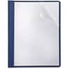 OXF50443 - Report Cover, 3 x Tang Fastener(s), Navy, Clear Front, Punched, 5 / Pack