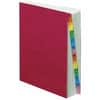 PFX11014 - PressGuard Expandable 1-31 Index Desk File, 31 x Divider(s), Printed Tab(s), Digit, 1-31, Letter, 8.50" Width x 11" Length, Red Pressguard Divider, Multicolor Tab(s), 65% Recycled