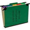 PFXSER2GR - 1/3 Tab Cut Letter Hanging Folder, 8 1/2" x 11", 2" Expansion, 1" Fastener Capacity, Top Tab Location, 5 Divider, Green