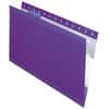 PFX415315VIO - 1/5 Tab Cut Legal Recycled Hanging Folder, 8 1/2" x 14", Violet, Reinforced, Tear Resistant, Durable, 10% Recycled, 25 / Box