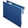PFX415215NAV - 1/5 Tab Cut Letter Recycled Hanging Folder, 8 1/2" x 11", 11 pt., Navy, PVC-free, Reinforced, Perforated, Durable, Acid-free, Tear Resistant, 10% Recycled, 25 / Box