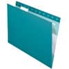 PFX415215TEA - 1/5 Tab Cut Letter Recycled Hanging Folder, 8 1/2" x 11", 11 pt., Teal, Reinforced, PVC-free, Tear Resistant, Durable, Perforated, Acid-free, 10% Recycled, 25 / Box