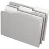 PFX435013GRA - 1/3 Tab Cut Legal Top Tab File Folder, 8 1/2" x 14", Internal Pocket(s), Top Tab Location, Assorted Tab Position, 11 pt., Gray, Acid-free, Reversible, 100 / Box