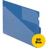 PFX13542 - Poly End Tab Out Guides, 50 x Divider(s), 9.5", Letter, 8.50" Width x 11" Length, Blue Polypropylene Divider, Durable, Pocket, Wear Resistant, Tear Resistant, Moisture Resistant, 50 / Box