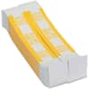 PQP401000 - Currency Straps, 1.25" Width, Total $1,000 in $10 Denomination, Self-sealing, Self-adhesive, Durable, 20 lb Basis Weight, Kraft, White, Yellow, 1000 / Pack