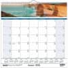 HOD328 - Coastlines Monthly Wall Calendar, Julian Dates, Monthly, 12 Month, January 2027 to December 2027, 1 Month Single Page Layout, 1.38" x 1.50" Block, Wire Bound, Sea Blue, 12" Height x 12" Width, 1 Each