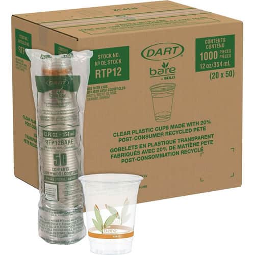 Bare Eco-Forward 12 oz Cold Cups by SOLO® Cup Company SCCRTP12BARE ...