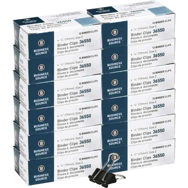 Business Source Fold-back Binder Clips - Small - 0.8 Business Source Fold-back Binder Clips - Small - 0.8
