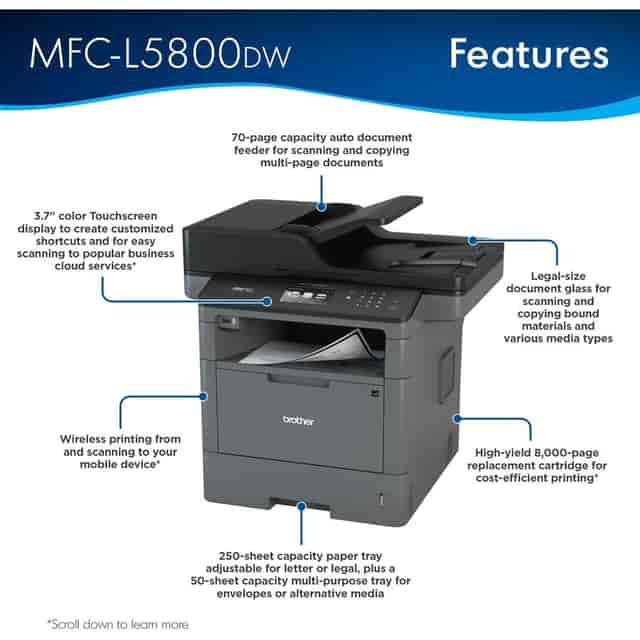 BRTMFCL5800DW Product Image 4
