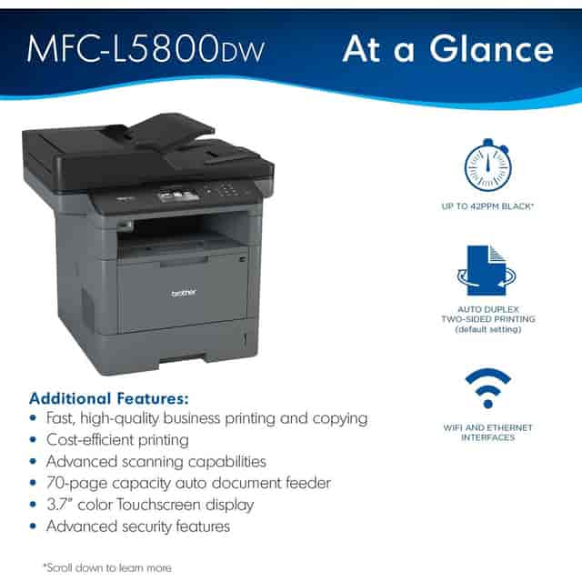 BRTMFCL5800DW Product Image 5