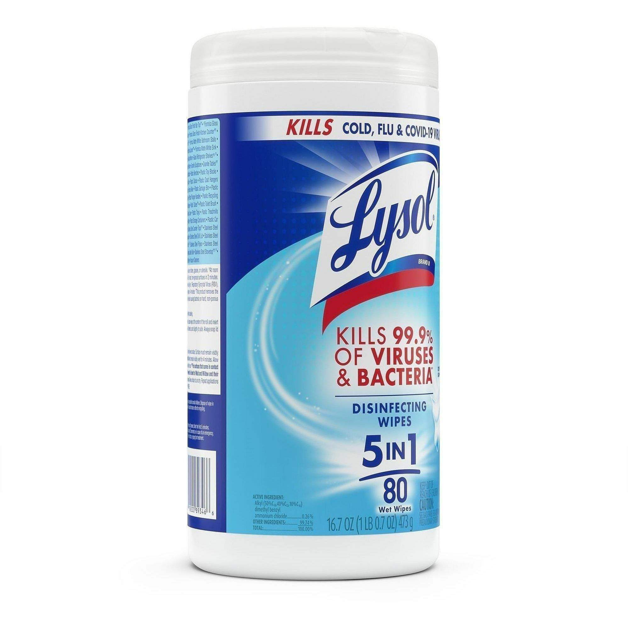 Disinfecting Wipes by Lysol RAC89346 | OnTimeSupplies.com