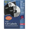 AVE5698 - Optical Disc Label, Permanent Adhesive, Laser, Matte, Matte White, Paper, 2 / Sheet, 50 Total Sheets, 100 Total Label(s), 100 / Pack