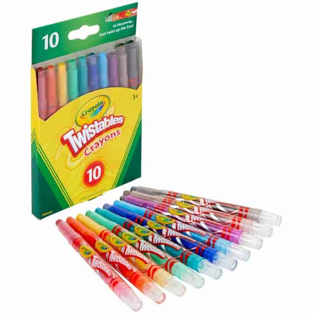 Crayola Mini Twistables Crayons - Clear, Assorted - 10 / Set Crayola Mini Twistables Crayons - Clear, Assorted - 10 / Set