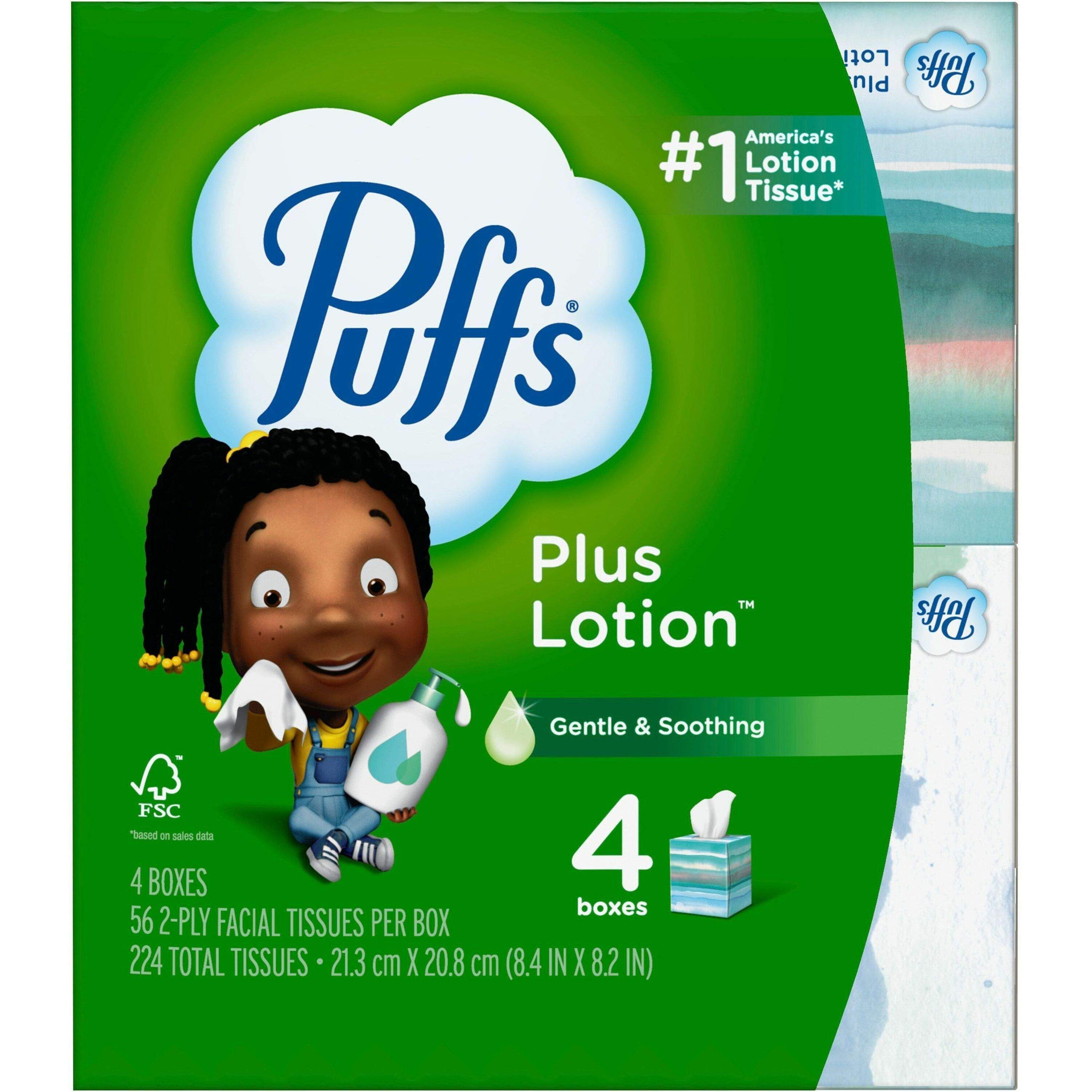 全健会　Whitiss Pure & Wrinkle Fluffy セット Plus Lotion Facial Tissues by Puffs® PGC34899 | OnTimeSupplies.com