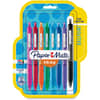 PAP1945921 - Inkjoy 300 RT Ballpoint Pens, 1 mm Pen Point, Retractable, Green, Magenta, Red, Orange, Turquoise, Black, Blue, Purple Ink, Assorted Barrel, 8 / Pack