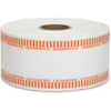 PQP50025 - Color-coded Coin Machine Wrappers, 1000 ft Length, 1900 Wrap(s), Total $10 in 40 Coins of 25&cent; Denomination, 15 lb Basis Weight, Kraft, Orange, White, 1900 / Roll