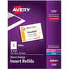 AVE5392 - Name Badge Inserts, Laser, Inkjet, White, 300 / Box