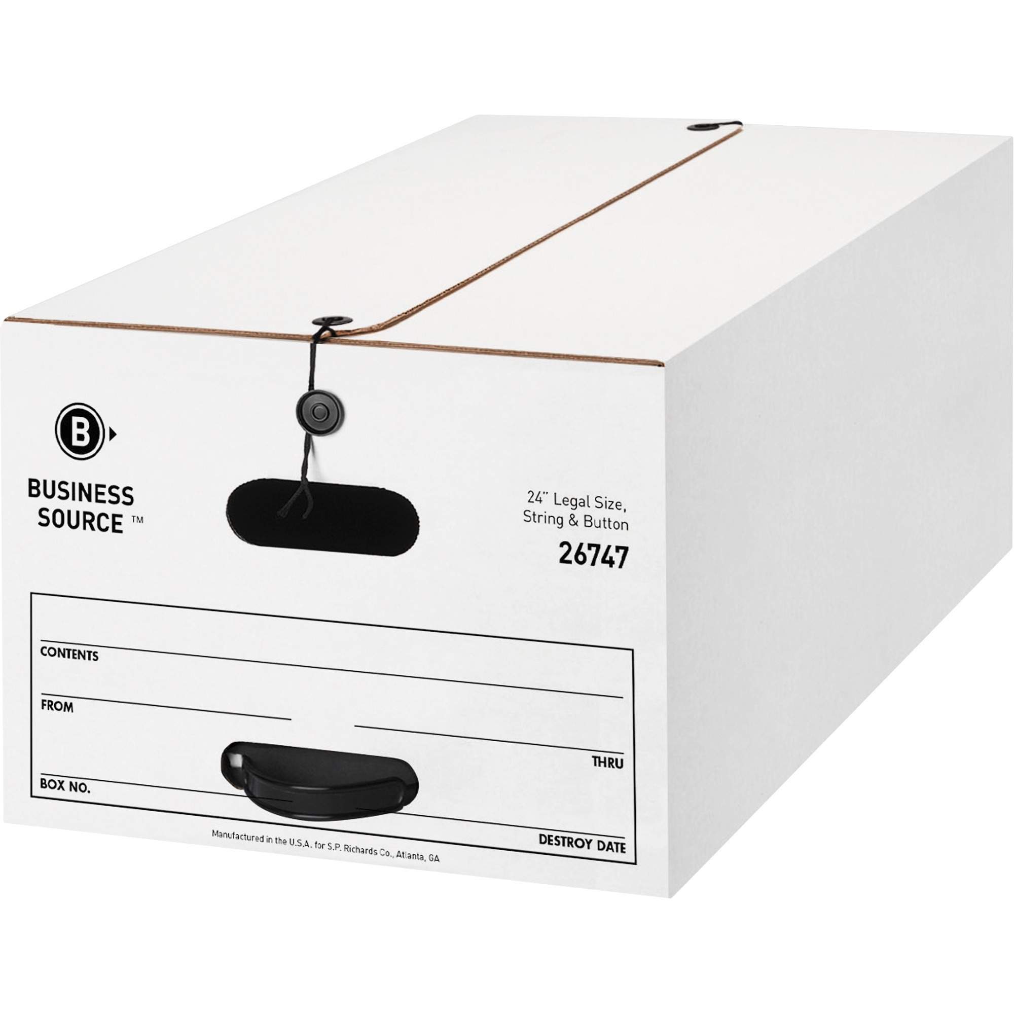 Medium Duty Legal Size Storage Box by Business Source BSN26747