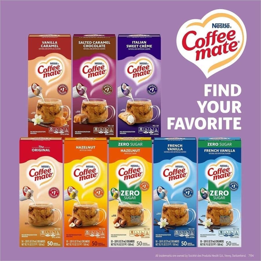 Italian Sweet Creme Nondairy Liquid Creamer Singles by Coffee mate