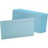 OXF7321BLU - Colored Ruled Index Cards, Front Ruling Surface, Ruled Front Ruling, 90 lb Basis Weight, 3" x 5" Sheet Size, Blue Paper, 100 / Pack