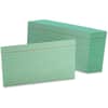 OXF7321GRE - Colored Ruled Index Cards, Front Ruling Surface, Ruled Front Ruling, 90 lb Basis Weight, 3" x 5" Sheet Size, Green Paper, 100 / Pack