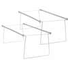 SMD64872 - Hanging Folder Frames, Letter, 24" Long, Steel, Gray, 6 / Carton