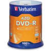VER95102 - 95102 DVD Recordable Media - DVD-R - 16x - 4.70 GB - 100 / Pack - Silver, 120mm, 2 Hour Maximum Recording Time, 100 / Pack