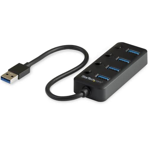 4-Port USB 3.0 Hub - 4x USB-A with Individual On/Off Switches by ...