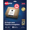 AVE8126 - White Rectangle Labels, 8 1/2" Height x 5 1/2" Width, Permanent Adhesive, Rectangle, Laser, Inkjet, Matte White, Paper, 2 / Sheet, 50 / Pack
