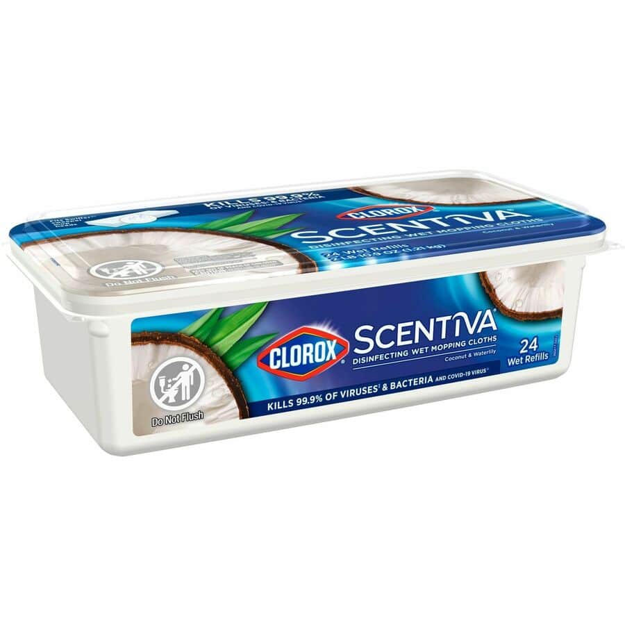 Scentiva Disinfecting Wet Mopping Cloth Refills - Coconut & Water