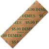ICX94190053 - Color-coded Flat Coin Wrappers, Total $5.0 in 10&cent; Denomination, Color Coded, Sturdy, Kraft Paper, Green, 1000 / Pack