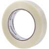 UNV30024 - 120# Utility Grade Filament Tape, 3" Core, 24 mm x 54.8 m, Clear, 59.93 yd Length x 0.94" Width x 4.3 mil Thickness, 3" Core, Clear, Synthetic Rubber, Plastic Backing, 1 Roll