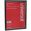 UNV76849 - Document Frame, Holds 8.50" x 11" Insert, Rectangle, Vertical, Horizontal, Die-cut, Dust Resistant, Plastic, Black, Gold, 3 / Pack