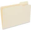 UNV15123 - 1/3 Tab Cut Legal Recycled Top Tab File Folder, 8 1/2" x 14", 3/4" Expansion, Right Tab Position, 11 pt., Manila Paper, Brown, 10% Recycled, 100 / Box