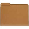 UNV16133 - 1/3 Tab Cut Letter Recycled Top Tab File Folder, 8 1/2" x 11", 3/4" Expansion, Assorted Tab Position, 11 pt., Kraft, Brown, 100% Recycled, 100 / Box