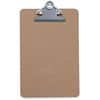UNV05610 - Clipboard, 0.75" Clip Capacity, Storage for Document, Form, Paper, 5" x 8" Sheet Size, Hardboard, Brown, 1 Each