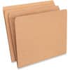 UNV16130 - Straight Tab Cut Letter Recycled Top Tab File Folder, 8 1/2" x 11", 3/4" Expansion, Top Tab Position, 11 pt., Kraft, Brown, 10% Recycled, 100 / Box