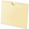 UNV72300 - Letter Recycled File Jacket, 8 1/2" x 11", 1/2" Expansion, Paper, Manila Paper, Manila, Unpunched, 10% Recycled, 100 / Box