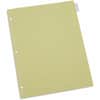 UNV20841 - Insertable Tab Index, 8-Tab, 11 x 8.5, Buff, Clear Tabs, 24 Sets, 8 Side Tab(s), Letter, 8.50" Width x 11" Length, 3 Hole Punched, Buff Paper Divider, Clear Plastic Tab(s), 30% Recycled